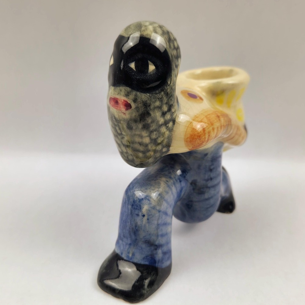 Vintage Shearwater Pottery Angular Man (Bearded) Figurine - Mississippi‎ Art